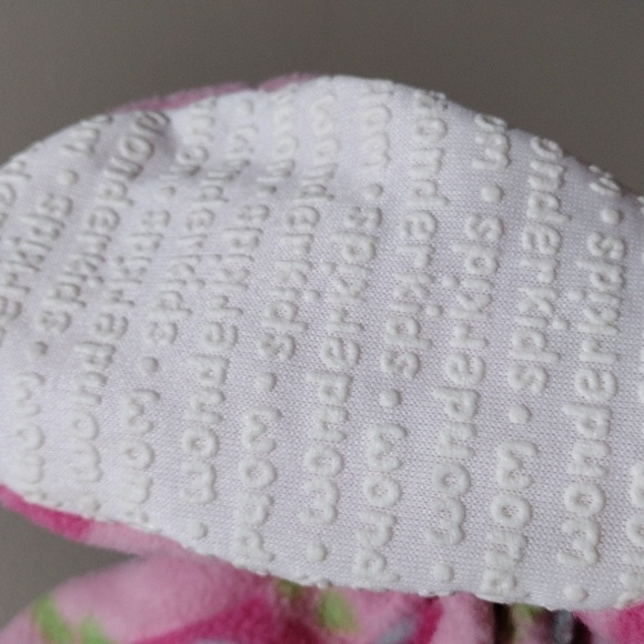 Wonderkids Girls Pink Colorful Footed Pajamas long sleeves, with Zipper, Size 3T - Picture 5 of 6